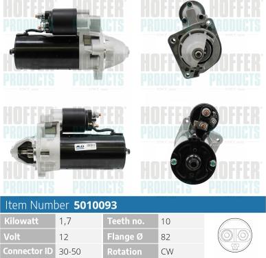 Hoffer H5010093 - Starteris autospares.lv