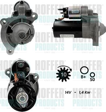 Hoffer H5010040G - Starteris-ģenerators www.autospares.lv