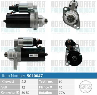 Hoffer H5010047 - Starteris autospares.lv