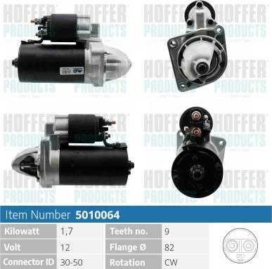 Hoffer H5010064 - Starteris autospares.lv