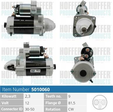 Hoffer H5010060 - Starteris autospares.lv