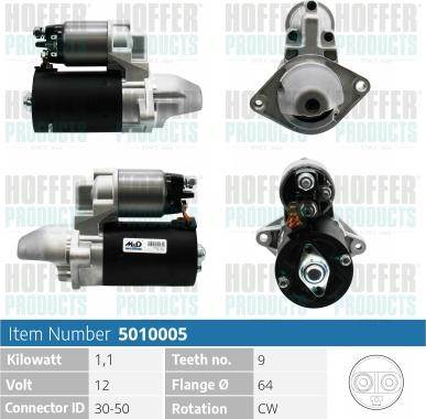 Hoffer H5010005 - Starteris autospares.lv