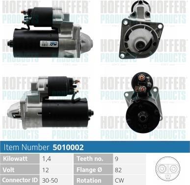 Hoffer H5010002 - Starteris www.autospares.lv