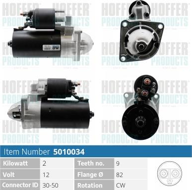 Hoffer H5010034 - Starteris autospares.lv