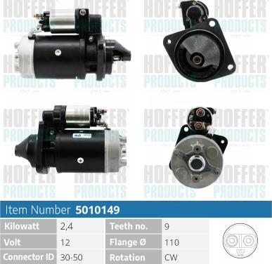 Hoffer H5010149 - Starteris autospares.lv