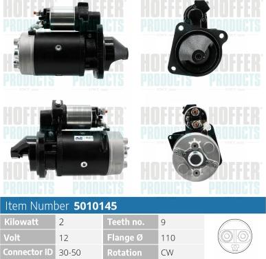 Hoffer H5010145 - Starteris autospares.lv