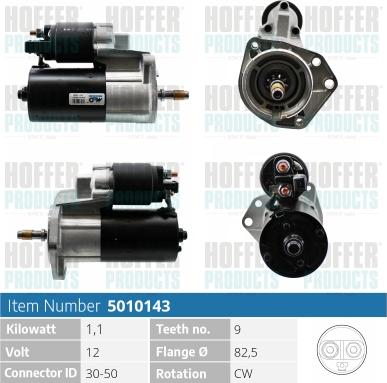 Hoffer H5010143 - Starteris autospares.lv