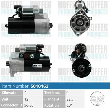 Hoffer H5010162 - Starter www.autospares.lv