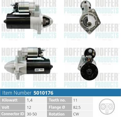 Hoffer H5010176 - Starteris autospares.lv