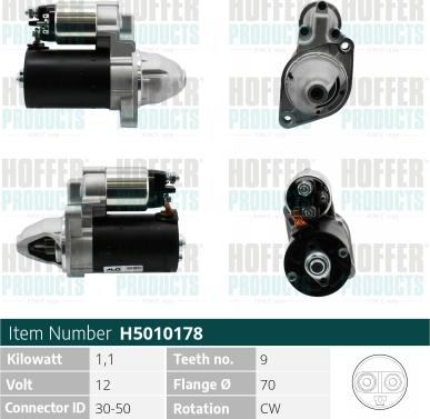 Hoffer H5010178G - Starteris www.autospares.lv