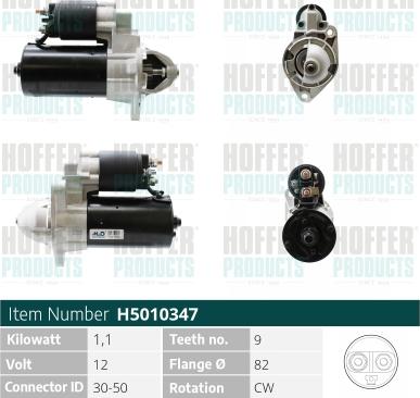 Hoffer H5010347 - Starteris www.autospares.lv