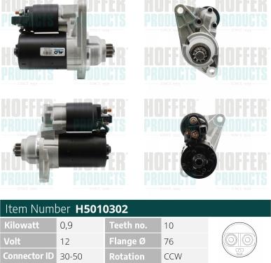 Hoffer H5010302 - Starteris autospares.lv