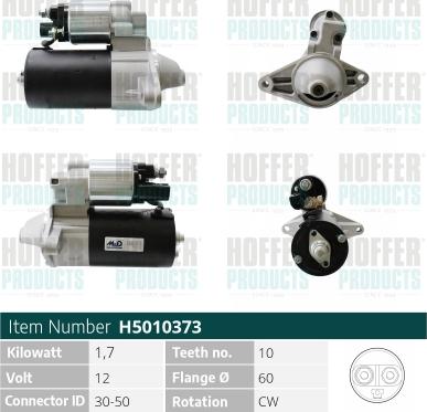 Hoffer H5010373 - Starteris www.autospares.lv