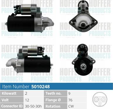 Hoffer H5010248 - Starteris autospares.lv