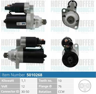 Hoffer H5010268 - Starteris autospares.lv