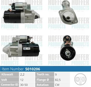 Hoffer H5010206 - Starteris autospares.lv