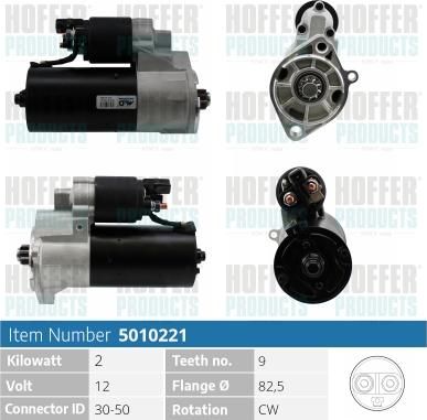 Hoffer H5010221 - Starter www.autospares.lv