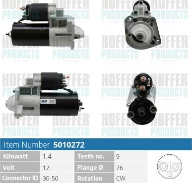 Hoffer H5010272 - Starteris autospares.lv