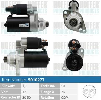 Hoffer H5010277 - Starteris autospares.lv