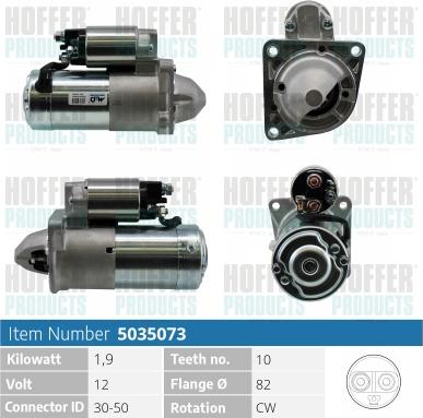 Hoffer H5035073 - Starteris autospares.lv