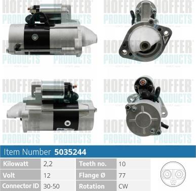 Hoffer H5035244 - Starteris autospares.lv