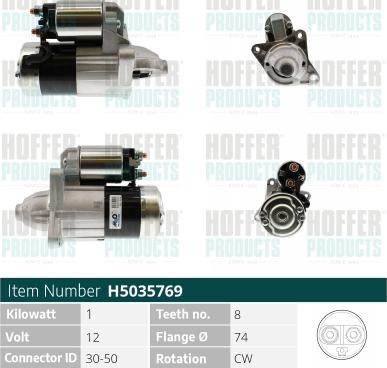 Hoffer H5035769 - Starteris autospares.lv