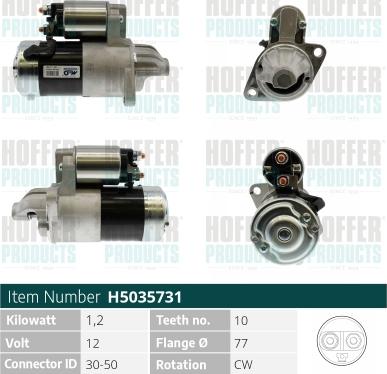 Hoffer H5035731 - Starteris autospares.lv