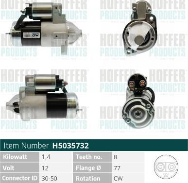 Hoffer H5035732 - Starter www.autospares.lv