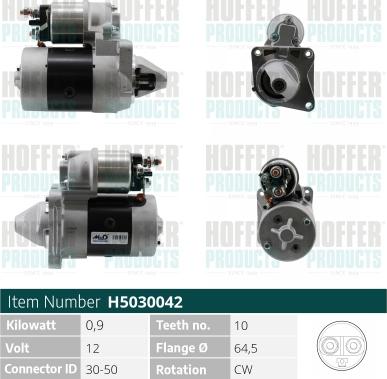 Hoffer H5030042 - Starteris autospares.lv