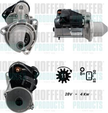 Hoffer H5110077G - Starteris www.autospares.lv