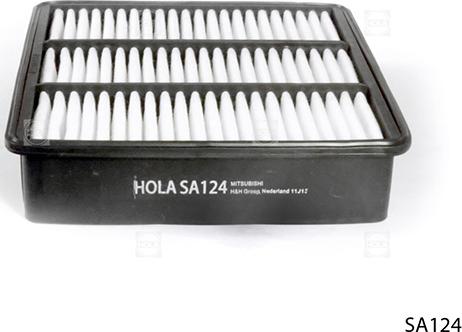 Hola SA124 - Gaisa filtrs www.autospares.lv