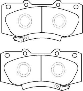 HSB Gold HP9961 - Brake Pad Set, disc brake www.autospares.lv