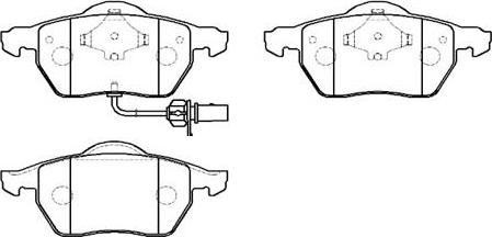 HSB Gold HP9482 - Bremžu uzliku kompl., Disku bremzes www.autospares.lv