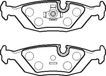 HSB Gold HP9434 - Тормозные колодки, дисковые, комплект www.autospares.lv