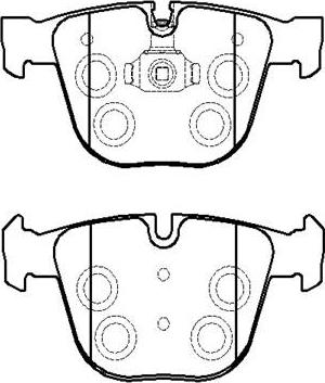 HSB Gold HP9694 - Bremžu uzliku kompl., Disku bremzes www.autospares.lv