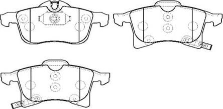 HSB Gold HP9653 - Тормозные колодки, дисковые, комплект www.autospares.lv