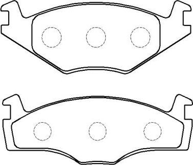 HSB Gold HP9008 - Brake Pad Set, disc brake www.autospares.lv