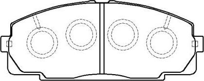 HSB Gold HP9109 - Brake Pad Set, disc brake www.autospares.lv