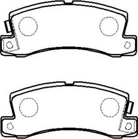 HSB Gold HP9105 - Brake Pad Set, disc brake www.autospares.lv