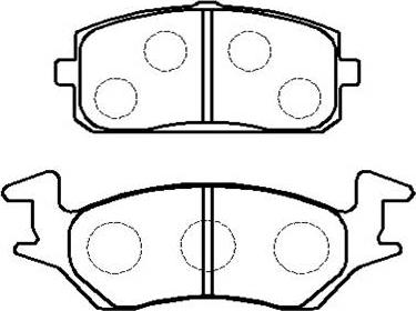 HSB Gold HP9103 - Brake Pad Set, disc brake www.autospares.lv