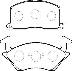 HSB Gold HP9120 - Тормозные колодки, дисковые, комплект www.autospares.lv