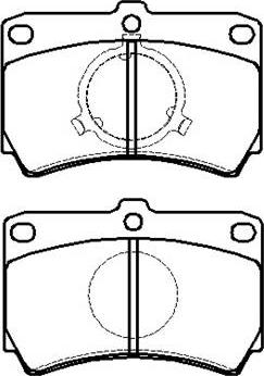 Ashika 50326 - Bremžu uzliku kompl., Disku bremzes autospares.lv