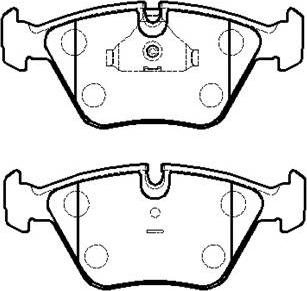 BENDIX 571394S - Brake Pad Set, disc brake www.autospares.lv