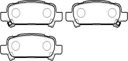 BOSCH 424650 - Brake Pad Set, disc brake www.autospares.lv