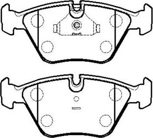 HSB Gold HP9377 - Тормозные колодки, дисковые, комплект www.autospares.lv