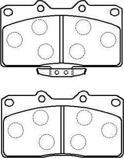 HSB Gold HP9270 - Bremžu uzliku kompl., Disku bremzes www.autospares.lv