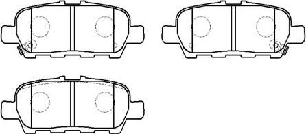 HSB Gold HP9794 - Brake Pad Set, disc brake www.autospares.lv