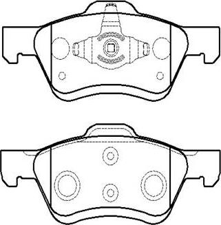 Japanparts JPA-315 - Bremžu uzliku kompl., Disku bremzes autospares.lv