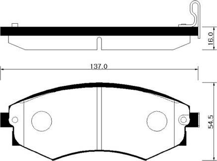 Ashuki SY010-10 - Brake Pad Set, disc brake www.autospares.lv