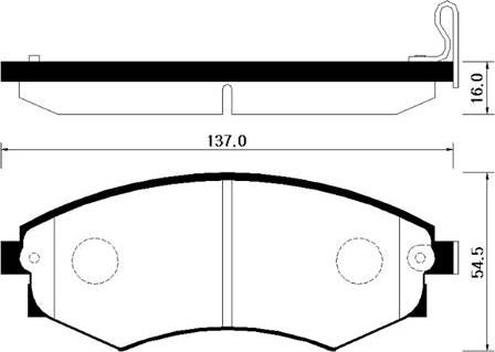 HSB Gold HP4001 - Bremžu uzliku kompl., Disku bremzes www.autospares.lv